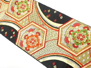 アンティーク　流水に亀甲・華紋織り出し袋帯（材料）